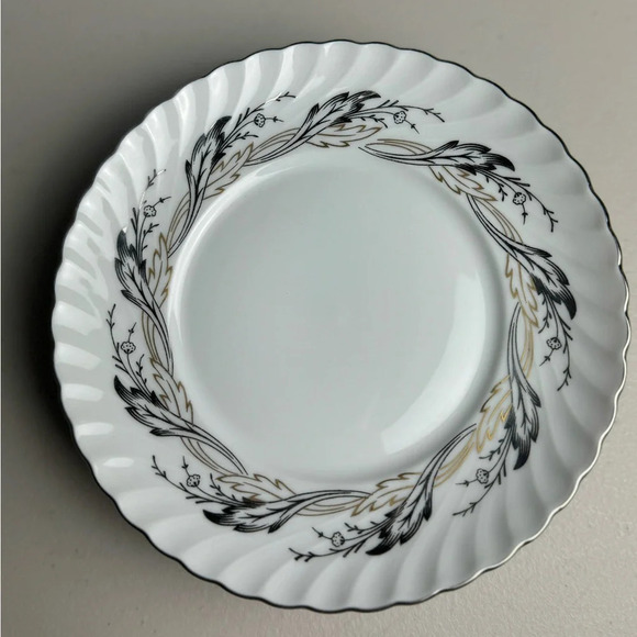 Princess Pearl Grey by ROYAL TETTAU Bread & Butter Plate set of 4 - Picture 1 of 5
